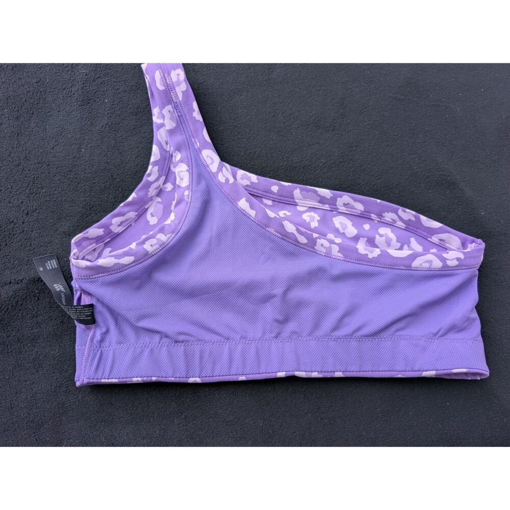 All in motion Asymmetrical sports bra Medium Purple Leopard Print - Picture 3 of 4
